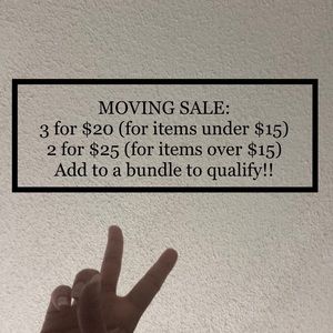 MOVING SALE! NEXT 2 WEEKS ONLY!
